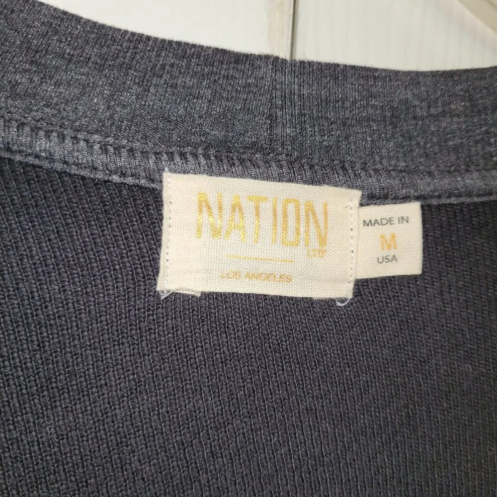 Nation LTD Terry Cocoon Open Cardigan